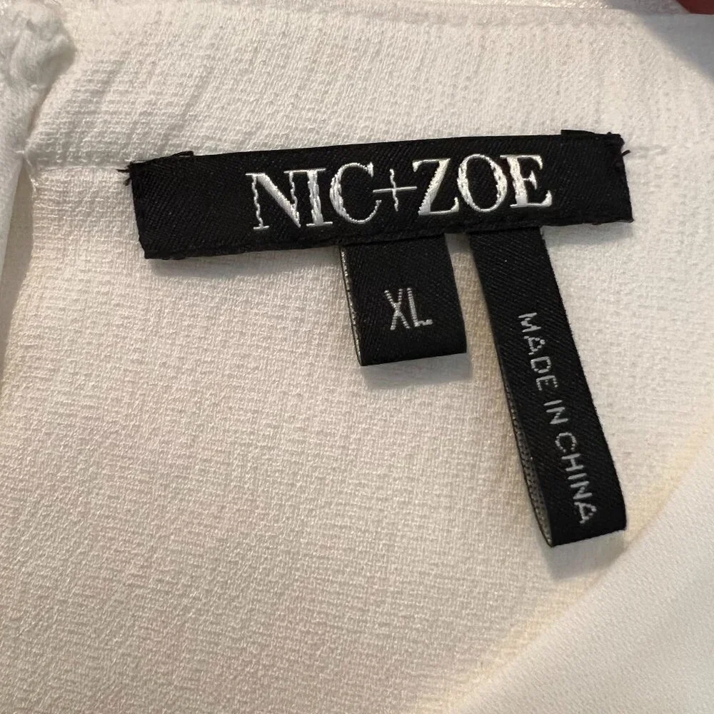 NIC+ZOE | Paper White Jewel-neck Textured Tank Top - Picture 6 of 9